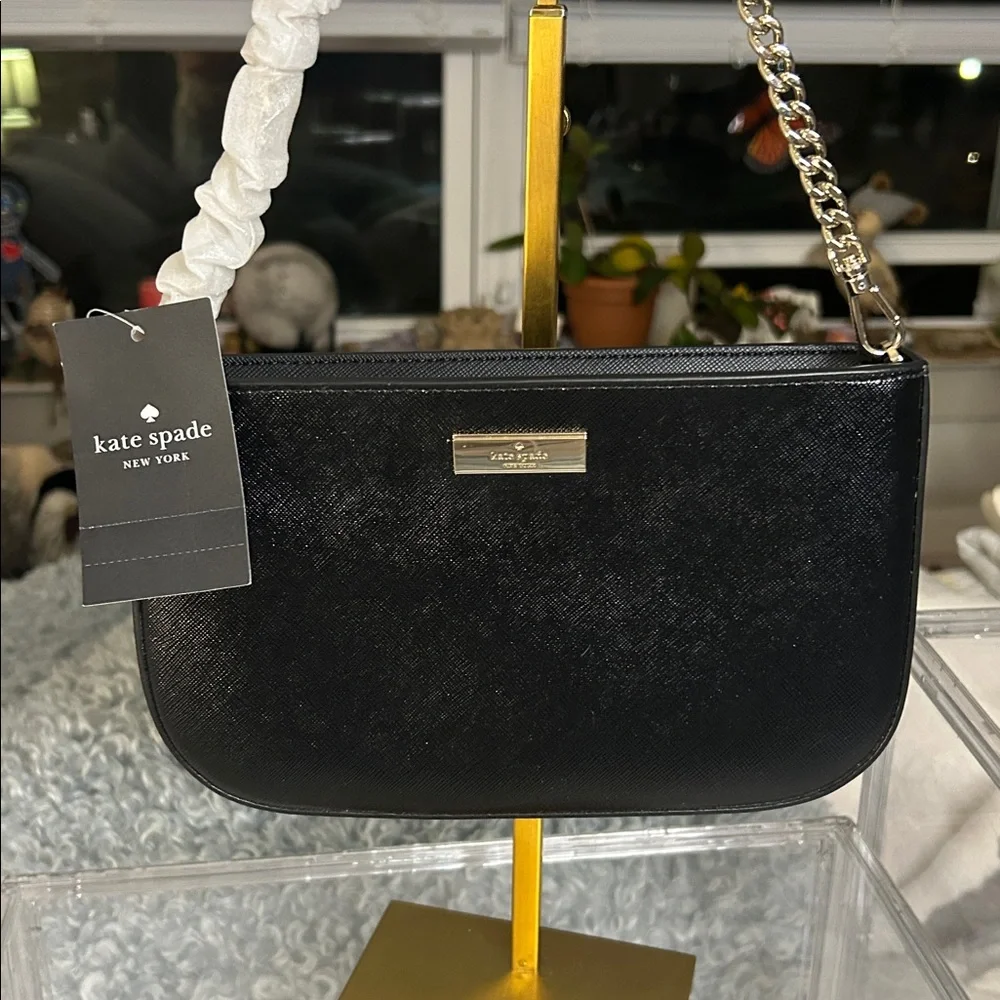 ✨NWT Kate Spade Kenzie Lilly Pochette-Classic Black✨ - Picture 2 of 7